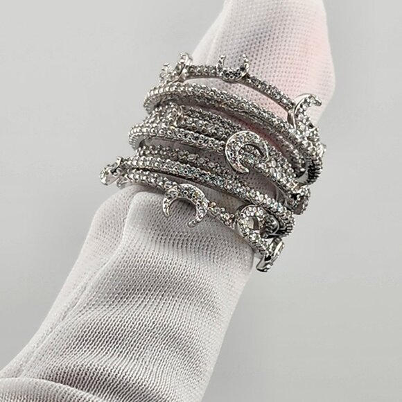 Sterling Silver Moon Ring – Unique Celestial Gift for Her - Picture 4 of 8